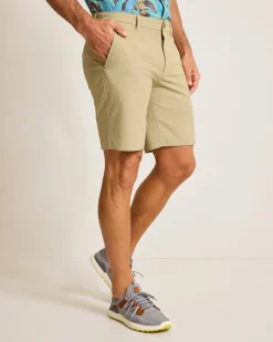 Tommy Bahama Chip Shot IslandZone® 9-Inch Shorts Stone Khaki