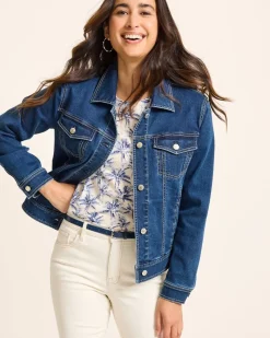 Tommy Bahama Classic Jean Jacket Sunset Blue Wash Outlet