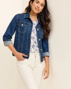 Tommy Bahama Classic Jean Jacket Sunset Blue Wash Outlet