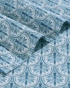 Tommy Bahama Coastal Batik 4-Piece Queen Sheet Set Blue Sale