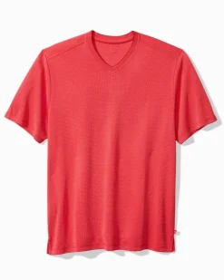 Tommy Bahama Coastal Crest IslandZone® V-Neck Shirt Windflower Best