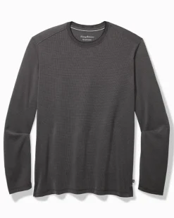 Tommy Bahama Coastal Crest IslandZone® Long-Sleeve T-Shirt Black Clearance