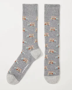 Tommy Bahama Coastal Cruiser Socks Grey Heather Discount