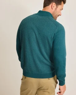 Tommy Bahama Coastal Shores Half-Zip Sweater Seaway