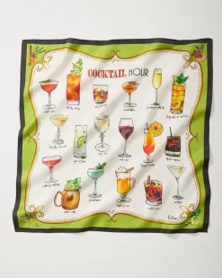 Tommy Bahama Cocktail Hour Silk Bandana Citrus Twist