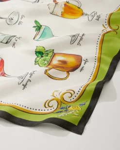 Tommy Bahama Cocktail Hour Silk Bandana Citrus Twist