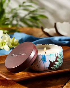 Tommy Bahama Travel Candle Tin Coconut Oasis
