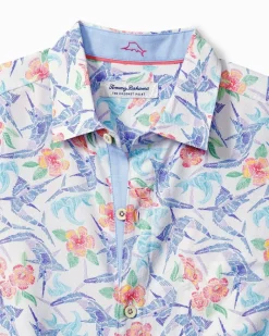 Tommy Bahama Coconut Point Marlin Mania IslandZone® Camp Shirt White Clearance