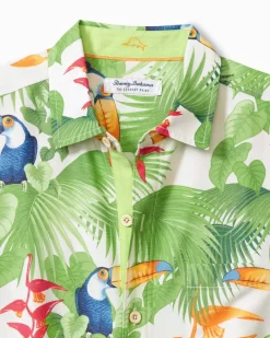 Tommy Bahama Coconut Point Toucan Chats IslandZone® Camp Shirt White Online