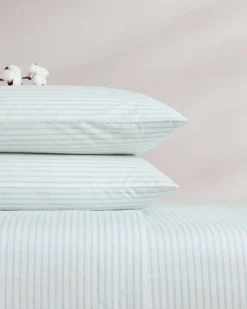 Tommy Bahama Cool Beach Stripe 4-Piece King Sheet Set Stripe Blue Best