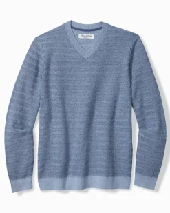 Tommy Bahama Coolside Course IslandZone® Sweater Buccaneer Blue Online