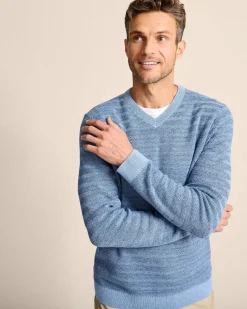 Tommy Bahama Coolside Course IslandZone® Sweater Buccaneer Blue Online