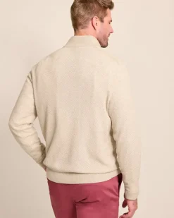Tommy Bahama Coolside Legend Half-Zip IslandZone® Sweater Rustic Linen Best