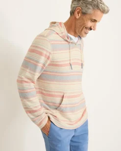 Tommy Bahama Coral Coastline Baja Hoodie Red Ginger Best