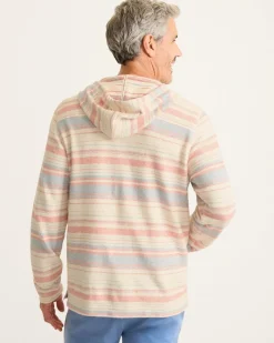 Tommy Bahama Coral Coastline Baja Hoodie Red Ginger Best