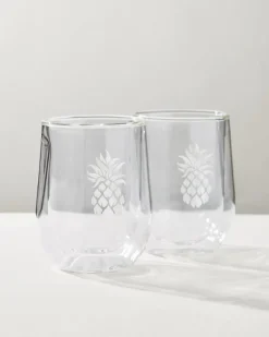 Tommy Bahama Corkcicle® Stemless Wine Glass - Set of 2 Clear
