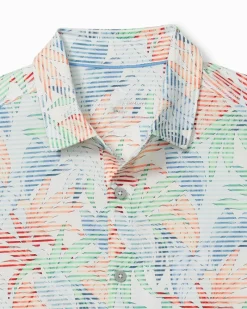 Tommy Bahama Costa Wave Canopy IslandZone® Short-Sleeve Shirt Vacation Blue