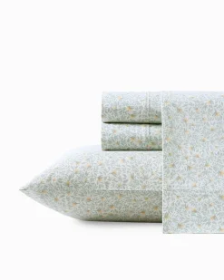 Tommy Bahama Crane Flower 4-Piece King Sheet Set Green Best