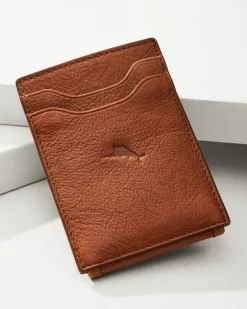 Tommy Bahama Crunch Wide Magnetic Wallet Tan Best