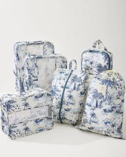 Tommy Bahama Packing Cube 6-Piece Set Daise Seascape Hot