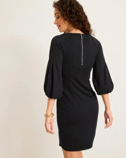 Tommy Bahama Darcy Balloon-Sleeve Dress Black Outlet