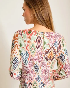 Tommy Bahama Darcy Vista Cove 3/4-Sleeve Dress White Sand Online