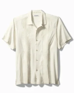 Tommy Bahama Del Palms Embroidered Silk Camp Shirt Continental