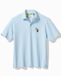 Tommy Bahama Disney Postcard to Paradise Five O'Clock Polo Light Sky Hthr Outlet