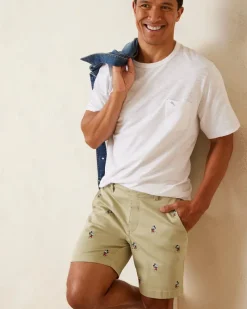 Tommy Bahama Disney Seashore View 8-Inch Shorts Khaki Discount