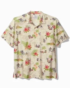 Tommy Bahama Disney Veracruz Cay Huladay Adventure Camp Shirt Bleached Sand Online