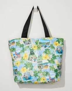 Tommy Bahama Disney x Aloha Collection Day Tripper Tote Postcard To Paradise