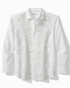 Tommy Bahama Down the Isle Long-Sleeve Linen Shirt White New