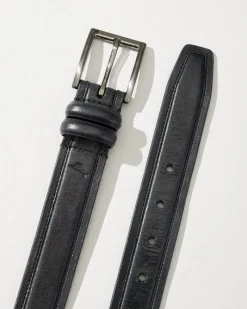 Tommy Bahama Drop Edge Stitch Belt Black