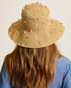 Tommy Bahama Embellished Bucket Hat Natural Hot