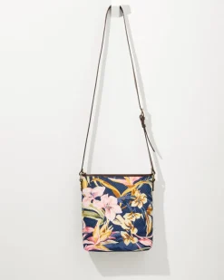 Tommy Bahama Embroidered Crossbody Multi Floral Navy Online