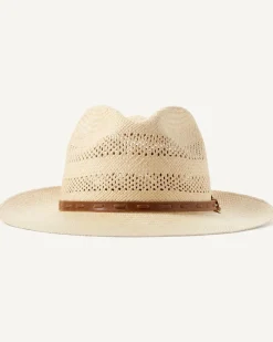 Tommy Bahama Ezra Vented Panama Hat Unbleached Clearance