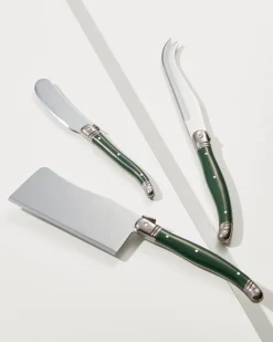 Tommy Bahama Fa-La-La Charcuterie Knives Set Green New