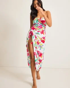 Tommy Bahama Fiesta Floral Pareo White Outlet