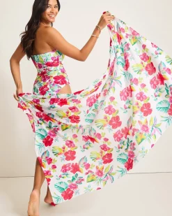 Tommy Bahama Fiesta Floral Pareo White Outlet