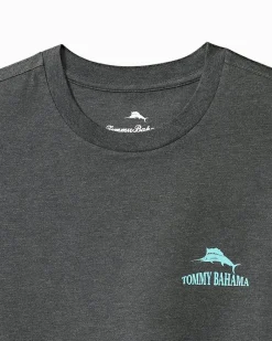 Tommy Bahama Five Star Hotel Graphic T-Shirt Coal Heather Discount