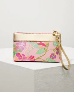 Tommy Bahama Flamingo Pineapple Tassel Wristlet Pink Multi Online