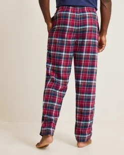 Tommy Bahama Flannel Plaid Pajama Pants Beet Red Hot