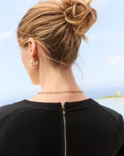 Tommy Bahama Flared Pickford Balloon-Sleeve Dress Black Discount