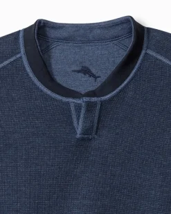 Tommy Bahama Flip Coast Reversible Abaco Sweatshirt Blue Note Heather