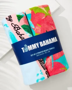 Tommy Bahama Flocktail Club & Fiesta Jungle Beach Towels - Set of 2 Multicolor Outlet
