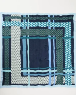 Tommy Bahama Foulard Patch Square Scarf Navy Hot