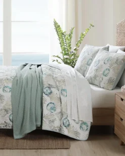 Tommy Bahama Freeport 3-Piece Full/Queen Quilt Set Blue Discount