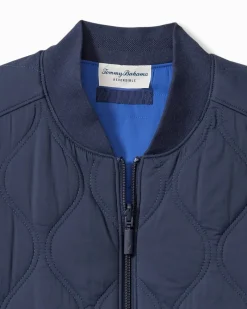 Tommy Bahama Fresno Flip Reversible Vest Ocean Deep Clearance