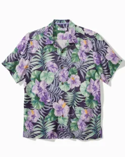 Tommy Bahama Fridas Garden Silk Camp Shirt Coastline Hot