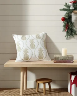 Tommy Bahama en Pineapples Embroidered Decorative Pillow Gold Best